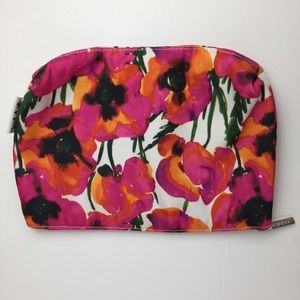 Clinique Ersa Floral Print Cosmetic Bag NWOT